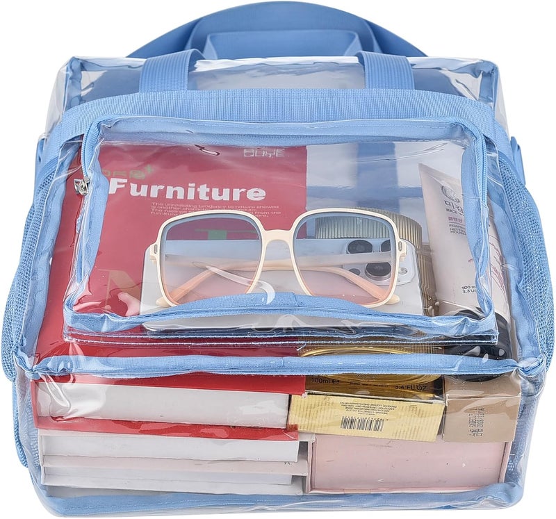 Busiuw Clear Bag for Stadium Events 12x12x6, Clear Bag Clear Tote Bag with Reinforced Straps for Sporting Events Travel - Image 4